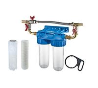 DIPRA - STATION ANTICALCAIRE + BYPASS - ÉCO CARTOUCHE ANTI-IMPURÉTÉS + ANTI-CALCAIRE - CLÉ ET ACCESSOIRES INCLUS