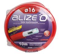 DIPRA Tube multicouche gainé eau chaude - Rouge Couronne 10m - D.16mm