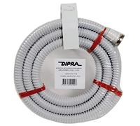 DIPRA -Tuyau d'évacuation en PVC annelé 5 m Ø 25 mm F 33/42 - Gris