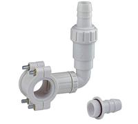 Dipra 58501 Tuyau PVC Prise de Vidange pour Machine à Laver, Gris