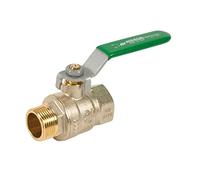 DIPRA - Vanne à sphère poignée plate NF passage intégral MF20/27 (3/4") - robinet d'arrêt plomberie laiton