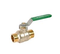 DIPRA - Vanne à sphère poignée plate NF passage intégral MM15/21 (1/2") - robinet d'arrêt plomberie laiton