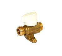 DIPRA - Vanne Gaz Naturel Mâle/Mâle 15/21 - Filetage Entrée et Sortie M 15/21 - Certifié NF