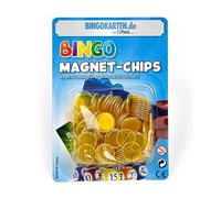 DiPrint 100 puces magnétiques Bingo avec bordure en métal (jaune)