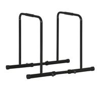 Dips barre parallèle station de musculation - SPORTNOW - hauteur et espacement réglables - acier - 102x65x90cm - noir