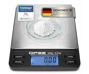 Dipse TP Balance numérique haute précision avec plateforme extra grande - Balance de poche - Convient pour pesage d'or, 500g x 0,01g