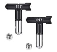 DIPZO 2 Buses Réversibles 517 pour Pulvérisateurs de Peinture Airless, Remplacement de Buse Durable pour Maison, Jardin, Murs, Clôtures et Projets de Construction