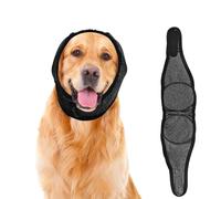 DIPZO Protège-Oreilles Anti-Bruit pour Chiens, Réglables et Confortables, Capuche Apaisante pour Feux d’Artifice, Orages, Bain, Toilettage (L)
