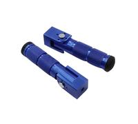 DIQXLGS 1 Paire M8 Universelle Moto Arrière Repose Pied Pédale Modification Alliage Aluminium Pliant Pédales Véhicule Tout Terrain Vélos(Bleu)