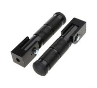 DIQXLGS 1 Paire Repose-pieds Avant Arrière Universel Moto 90° Fixe Pliant Pour Vélos Véhicules Électriques Cyclomoteurs Scooters(NOIR)