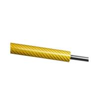 DIQXLGS 1 Pièce pour Mercedes pour Benz pour Sprinter 906 NCV3 W906 2006-2018 Pare-Chocs Avant Modifier Amortisseur À Gaz Tige De Support(Yellow Carbon Fiber)