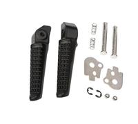 DIQXLGS 2x Repose-Pieds Arrière Passager Moto Pédaie Set Arrière Réparation Aluminium Pédales Moto Repos Pour CBR1100XX 1991-2005(NOIR)