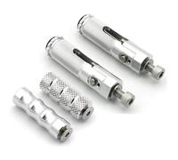 DIQXLGS 8mm Universel Pliant Repose Pied Pour S1000RR HP4 S1000 RR S 1000RR 2009-2020 Aluminium Pliant Arrière Ensemble Pédale Pied(Argent,1 jeu)