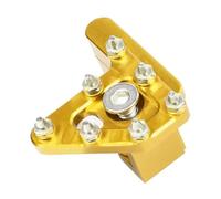 DIQXLGS Accessoires Frein Pliant Pour Moto Tête De Pédale Frein Universelle Rotative CNC Alliage D'Aluminium(Or)