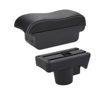 DIQXLGS Accoudoir Pour Opel Pour Astra Boîte D'accoudoir Pour Astra H 2006 2007 2008-2011 Accoudoir De Voiture Boîte De Rangement À Surface Incurvée(B3 Noir blanc 3USB)