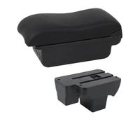 DIQXLGS Boîte À Accoudoir Auto Pour VW Pour Polo 2019 2020 2021 2022 2023 2024 Boîte De Rangement Interface USB(Ligne noire C2)