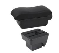 DIQXLGS Boîte D'accoudoir Auto Pour SEAT Pour ARONA Réf. Boîte De Rangement Double Couche USB Accessoires Auto(Ligne noire A2 Pas d'USB)