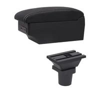 DIQXLGS Boîte De Repose-bras Pour Toyota Pour Yaris Pour Vitz Hatchback 1998-2011 Boîte De Rangement De Console Centrale Interface USB(Ligne blanche E1)