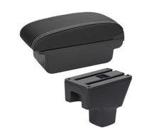 DIQXLGS Boîtier D'accoudoir Auto Pièces De Retrofit Boîte De Rangement Accessoires Auto Détails Intérieurs Pour SUZUKI SX4 Accoudoir Pièces Intérieures(C3 Noir blanc SANS USB)
