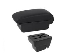 DIQXLGS Boîtier De Rangement Console Accoudoir Central Intérieur Pour Seat Pour Ibiza Mk5 Pour Arona 2017 2018 2019-2025 Accoudoir Voiture(B1 Ligne noire 3USB)
