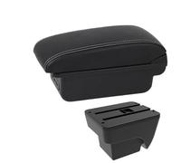 DIQXLGS Boîtier De Rangement Console Accoudoir Central Intérieur Pour Seat Pour Ibiza Mk5 Pour Arona 2017 2018 2019-2025 Accoudoir Voiture(Ligne blanche B3 3USB)