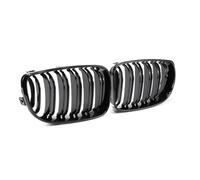 DIQXLGS Calandre De Pare-Chocs Avant Kidney Pour E81 E87 E82 E88 128I 130I 135I 2008-2013 Grilles Sport Noir Brillant Double Lame