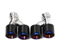 DIQXLGS Embout D'échappement Double Sortie En Fibre De Carbone En Forme De H Pour Série 5 525i 528i 530i G30 G31 2018+(Carbon Fiber Texture G)