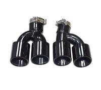 DIQXLGS Embout D'échappement Double Sortie En Fibre De Carbone En Forme De H Pour Série 5 525i 528i 530i G30 G31 2018+(Noir A)