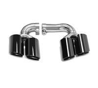 DIQXLGS Embout D'échappement Pour Cayenne 9Y0 SUV 3.0 2018+ Hybride Essence Embout De Silencieux Embout De Système D'échappement Accessoires Auto(NOIR,Hybrid)