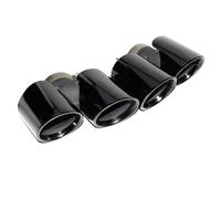 DIQXLGS Embout D'échappement Quadruple En Acier Inoxydable Noir De Silencieux Pour Porsche 911 Pour Carrera 911.1 911.2 2011 2012 2013 2014 2015(NOIR)