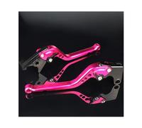 DIQXLGS Levier Accessoires Moto pour Y&amaha MT-07 MT 07 MT07 FZ07 FZ 07 FZ-07 2014-2022 Longs 177mm Leviers De Frein Et d'embrayage Réglables en Aluminium Frein(Rose)