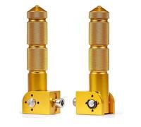 DIQXLGS M8" Filetage 5/16IN CNC Pédales Universielles Repose Pieds Pliables Pour Motos Vélos Véhicules Électriques Cyclomoteurs Karts(Jaune)