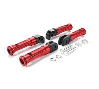DIQXLGS Pédale Avant Pour Pilote Repose Pieds Arrière Passager Pour YAMAHA MT-09 MT07 Pour Tracer XSR 700 900 FZ1 FZ6 FZ8 YZF R3 MT03 MT25 MT-10(ROUGE,1 jeu)