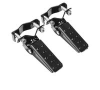 DIQXLGS Pédales Pied Pliables Pour Moto Vélo 1 Paire Pédale Frein Arrière Universelle Levier Pied Pédales Pliables Repose Pieds Anti Dérapant (NOIR)