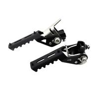 DIQXLGS Pour Afrique Pour Twin CRF1000L CRF1100L CRF 1000 1100 L CRF1000 ADV Accessoires Moto Repose-Pieds Avant Supports Clampes(Noir Argent)
