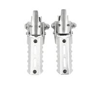 DIQXLGS Pour Afrique Pour Twin CRF1000L CRF1100L CRF 1000 1100 L CRF1000 ADV Accessoires Moto Repose-Pieds Avant Supports Clampes(Argent)