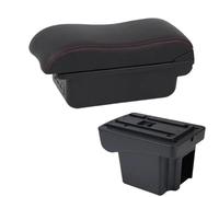 DIQXLGS Pour C&hevrolet Pour NIVA Kit De Rétrofitage D'accoudoir Boîte D'accoudoir Auto Boîte De Rangement Accessoires Intérieurs Auto USB De Charge(B1 Noir rouge 3USB)