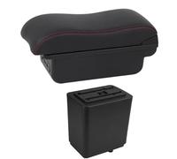DIQXLGS Pour Citroen Pour Berlingo Accoudoir Pièces De Rétrofit Boîte De Rangement Auto Chargeur USB Interface(C2 Ligne rouge)