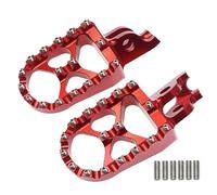 DIQXLGS Pour CR 125 250 150R CR250R CRF 150R 250R 450R 250 450 X RX L M 2002-2023 Motocyclette Repose Pieds CNC Pédales(ROUGE)