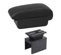 DIQXLGS Pour Fiat Pour Grande Pour Punto Boîtier D'Accoudoir Pour Fiat Pour Punto Boîtier D'Accoudoir Auto Coffre De Rangement Central Avec USB(Ligne Blanche C1)