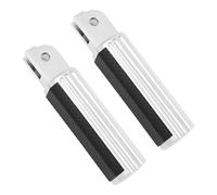 DIQXLGS Pour Harley Pour Softail Pour Street Bob 114 Low Pour Rider Pour Standrad 2018-2023 Motocyclette repose-pied avant conducteur.(WHITE BLACK)