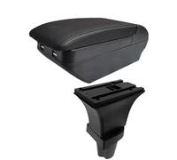 DIQXLGS Pour Kia Pour Morning Boîtier D'Accoudoir Pour Picanto Boîtier De Rangement D'Accoudoir Voiture Accessoires De Voiture Intérieur Retrofit(H ligne noire 4USB)