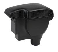DIQXLGS Pour Kia Pour Rio 4 Accoudoir Pour Kia Pour Rio X Pour X-Line 2017-2023 Boîte De Rangement Centrale Kit De Rétrofit Intérieur Avec USB(C2 Carbon texture 3usb)