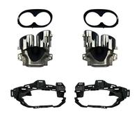 DIQXLGS Pour Mercedes Pour Benz GLB X247 GLB220 250 GLB35 GLB45 AMG Rénovation 2020+ Embouts D'échappement Turbo Pour Pare-chocs Arrière De Voiture(Argent B)