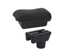 DIQXLGS Pour Mitsubishi Pour Attrage Pour Mirage Pour Mirage Pour Space Star Boîte D'Accoudoir Voiture Boîte De Rangement Pièces De Retrofit(B2 Black red 3USB)