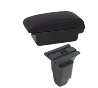 DIQXLGS Pour Peugeot 206 Boîte D'accoudoir Pour Peugeot 206 207 CC Cabrio Boîte De Rangement D'accoudoir Auto(B1 Noir rouge 3USB)