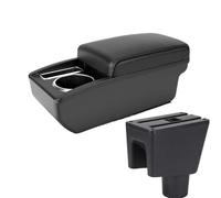 DIQXLGS POUR PROTON POUR SAGA FLX/FL/BLM 2008-2019 Accessoires Auto Boîte De Console Centrale Avec Porte-gobelet Boîte De Rangement(Ligne noire A2 Pas d'USB)