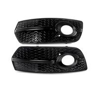DIQXLGS Pour Q5 8R 2009 2010 2011 2012 SQ5 Style 1 Paire Grilles Protection Phares Antibrouillard En Nid D'abeille Noires Pour Pare-chocs Avant DIQXLGS