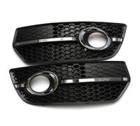 DIQXLGS Pour Q5 Standard 2009-2012 Paire Grilles Protection Pour Phares Antibrouillard Avant Accessoires Voiture 8R0807681E 8R0807682E DIQXLGS(Chrome Silver)