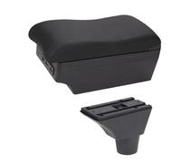 DIQXLGS Pour R&enault Pour Sandero Stepway Boîte D'accoudoir Repose-bras Console Centrale Coffre De Rangement Avec Porte-gobelet(C2 Black Black line)